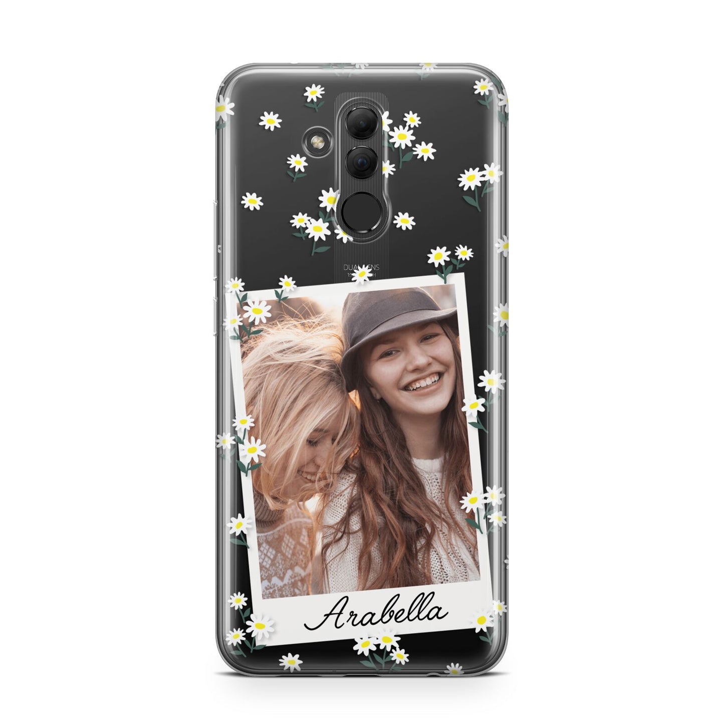 Personalised Daisy Photo Frame Design Huawei Mate 20 Lite