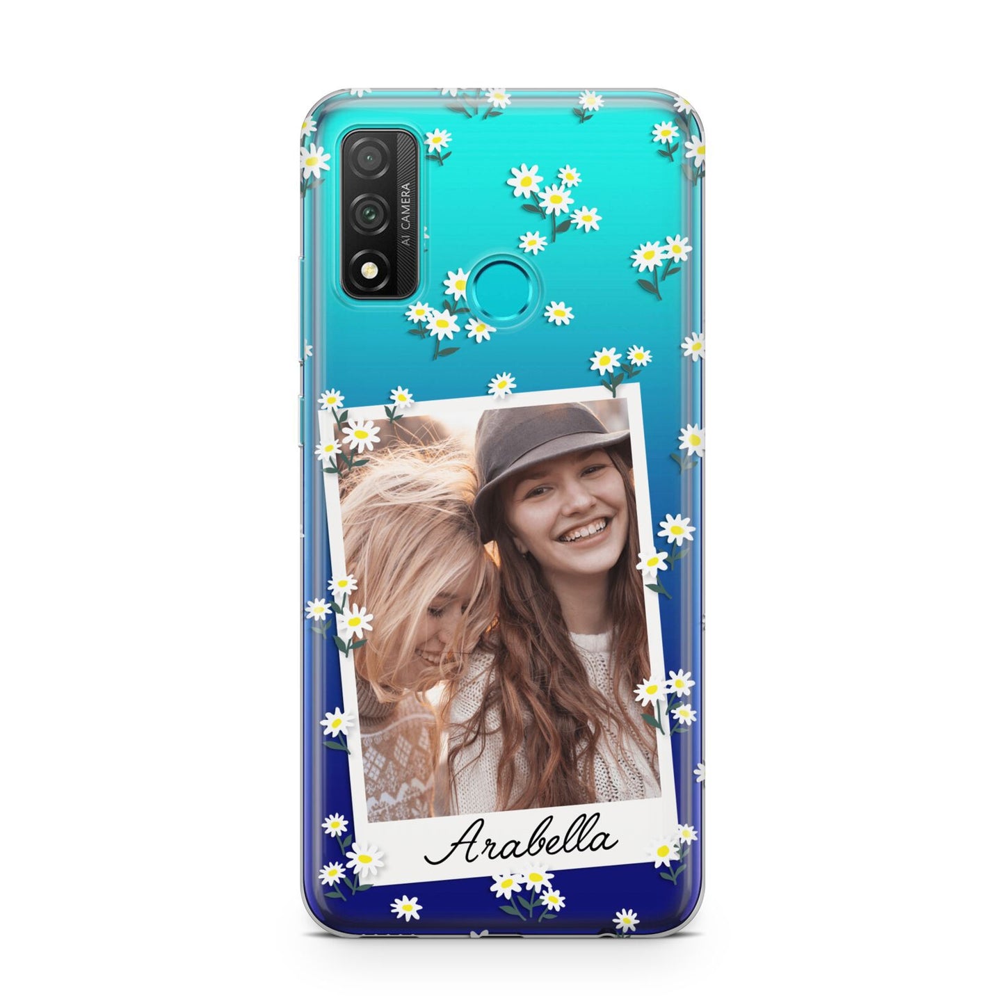 Personalised Daisy Photo Frame Design Huawei P Smart 2020