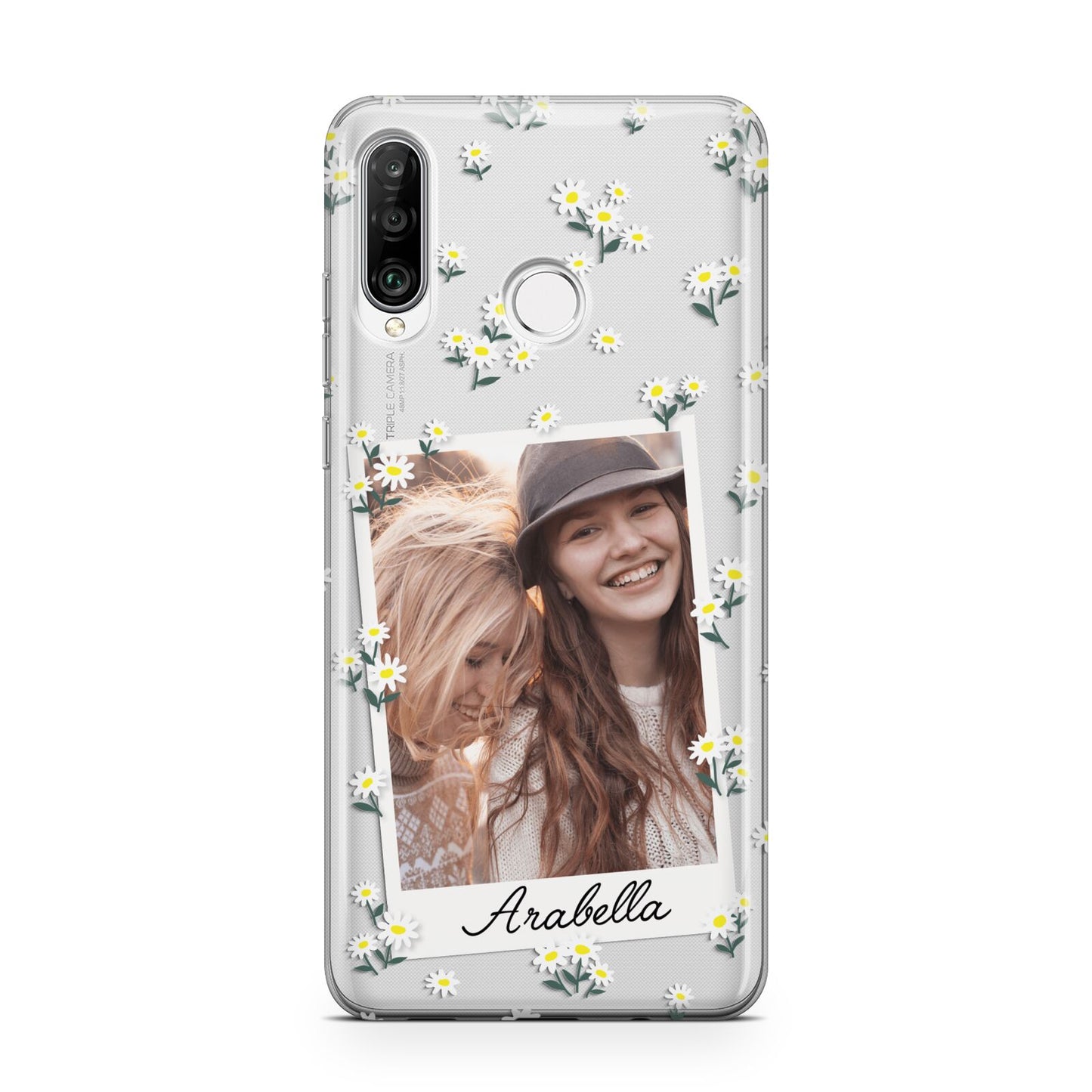 Personalised Daisy Photo Frame Design Huawei P30 Lite Phone Case