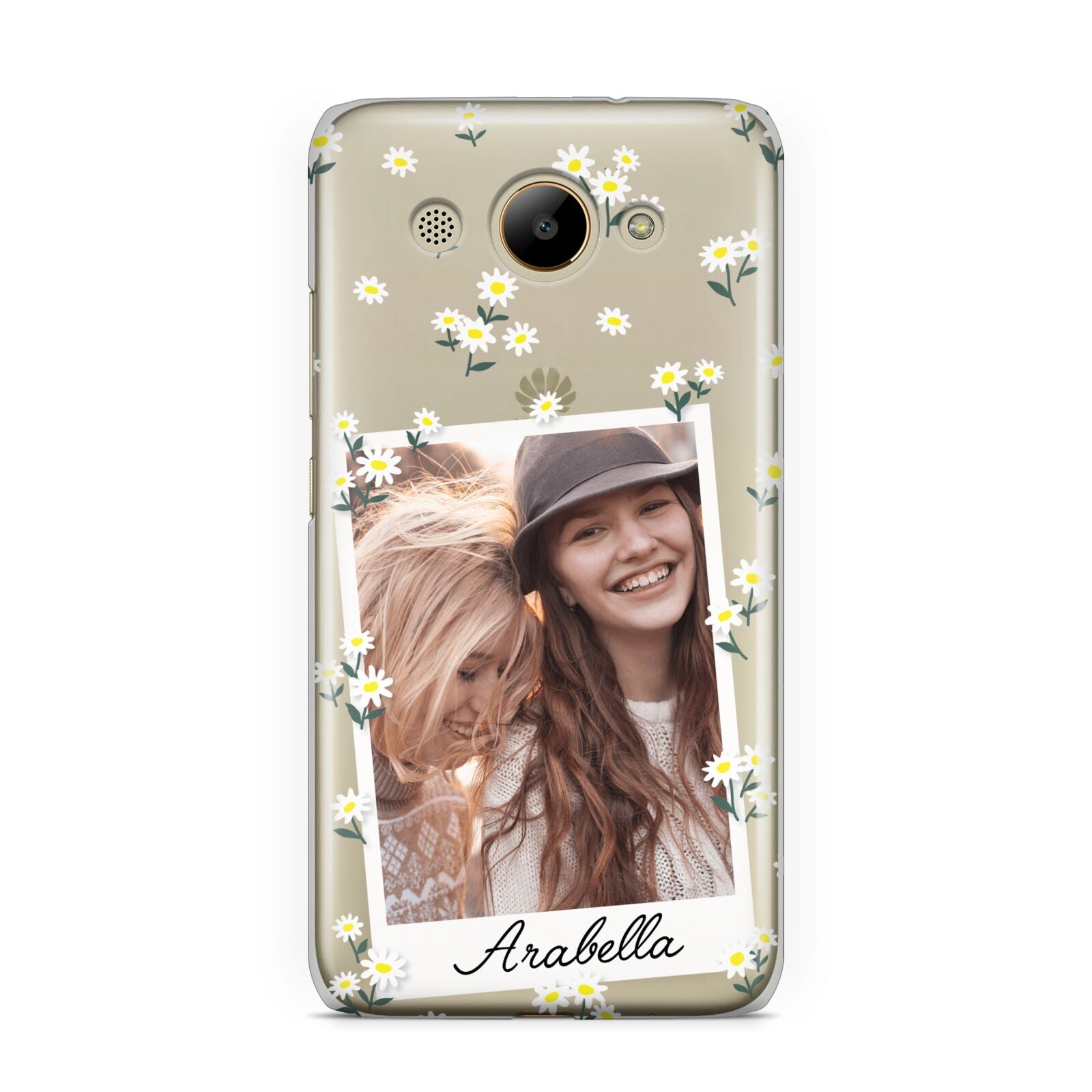Personalised Daisy Photo Frame Design Huawei Y3 2017