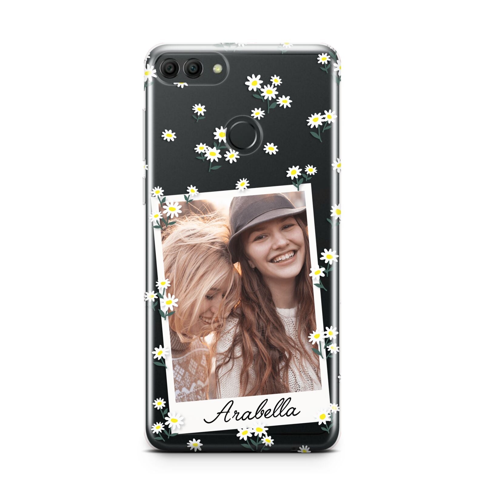 Personalised Daisy Photo Frame Design Huawei Y9 2018