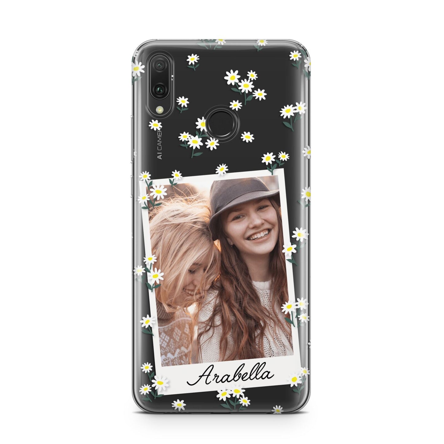 Personalised Daisy Photo Frame Design Huawei Y9 2019