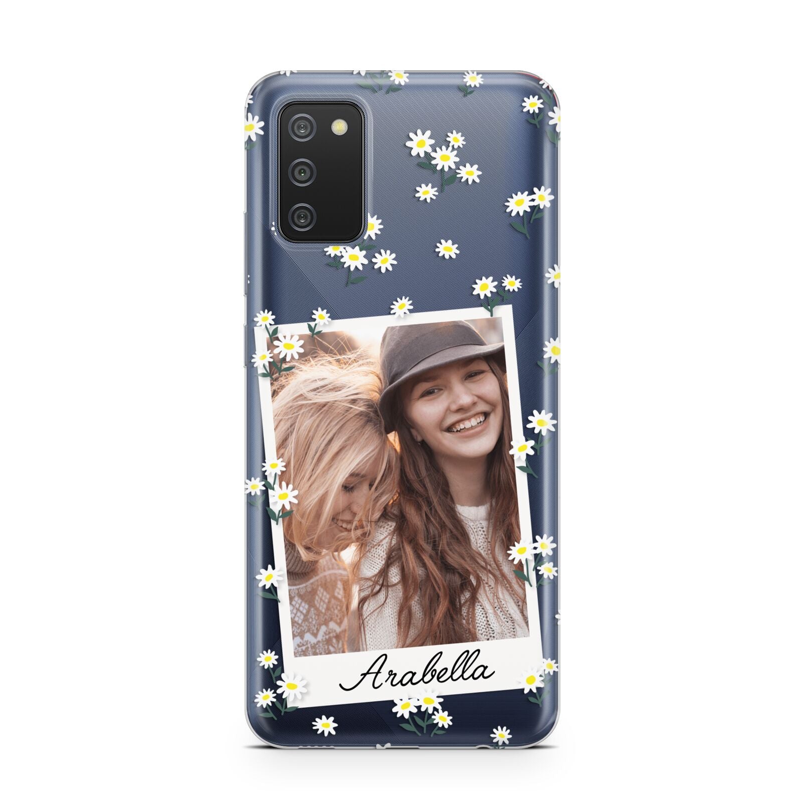 Personalised Daisy Photo Frame Design Samsung A02s Case