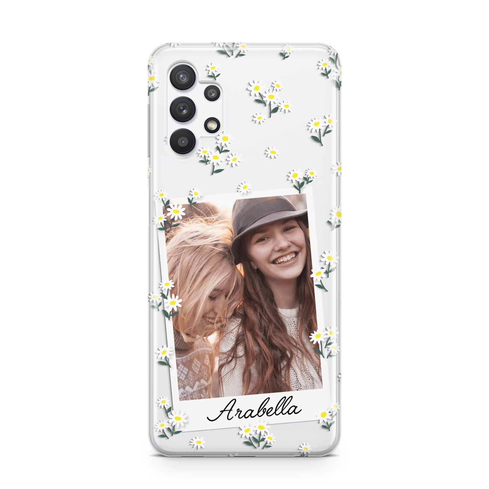 Personalised Daisy Photo Frame Design Samsung A32 5G Case