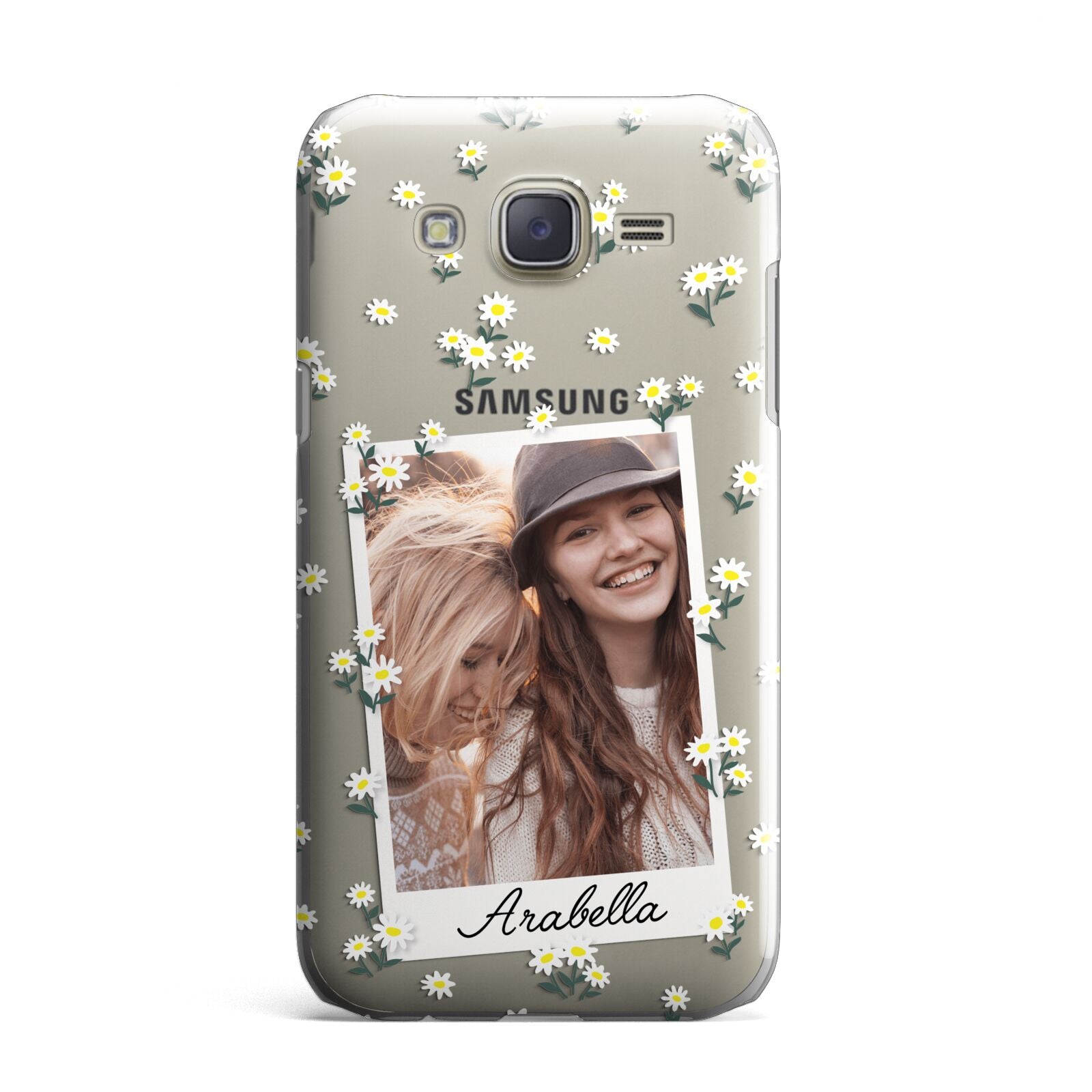 Personalised Daisy Photo Frame Design Samsung Galaxy J7 Case