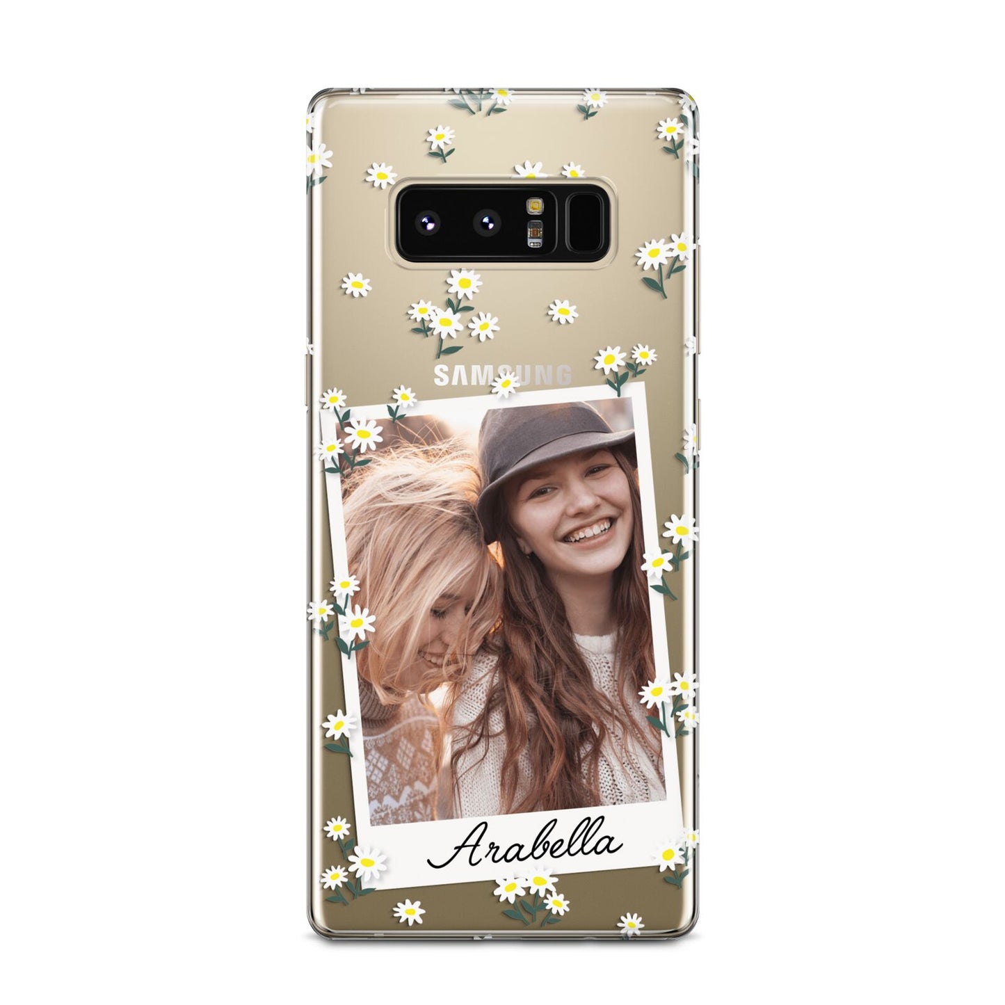 Personalised Daisy Photo Frame Design Samsung Galaxy Note 8 Case