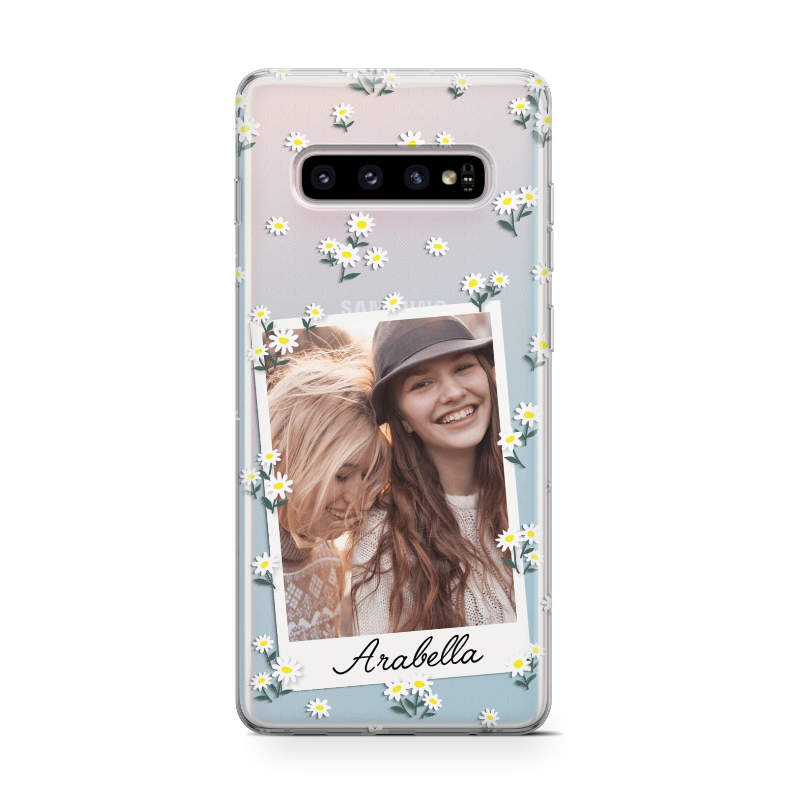 Personalised Daisy Photo Frame Design Samsung Galaxy S10 Case