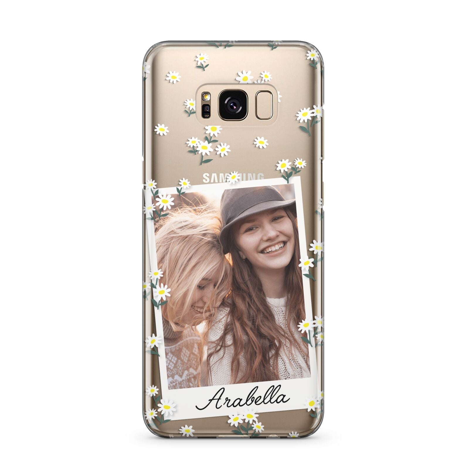 Personalised Daisy Photo Frame Design Samsung Galaxy S8 Plus Case