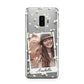Personalised Daisy Photo Frame Design Samsung Galaxy S9 Plus Case on Silver phone