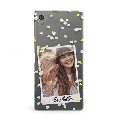 Personalised Daisy Photo Frame Design Sony Xperia Case