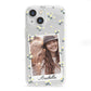 Personalised Daisy Photo Frame Design iPhone 13 Mini Clear Bumper Case