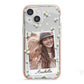 Personalised Daisy Photo Frame Design iPhone 13 Mini TPU Impact Case with Pink Edges