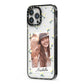 Personalised Daisy Photo Frame Design iPhone 13 Pro Max Black Impact Case Side Angle on Silver phone