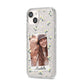 Personalised Daisy Photo Frame Design iPhone 14 Glitter Tough Case Starlight Angled Image