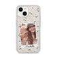 Personalised Daisy Photo Frame Design iPhone 14 Glitter Tough Case Starlight