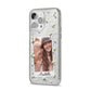 Personalised Daisy Photo Frame Design iPhone 14 Pro Max Glitter Tough Case Silver Angled Image
