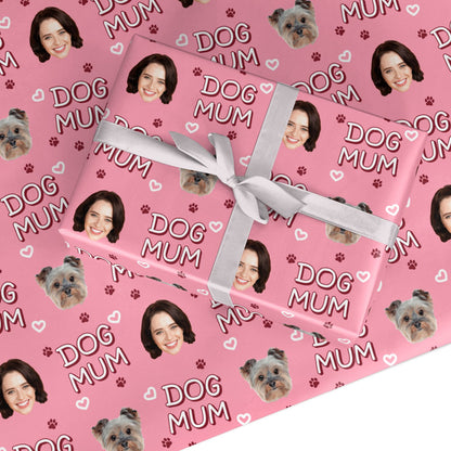 Personalised Dog Mum Photo Custom Wrapping Paper