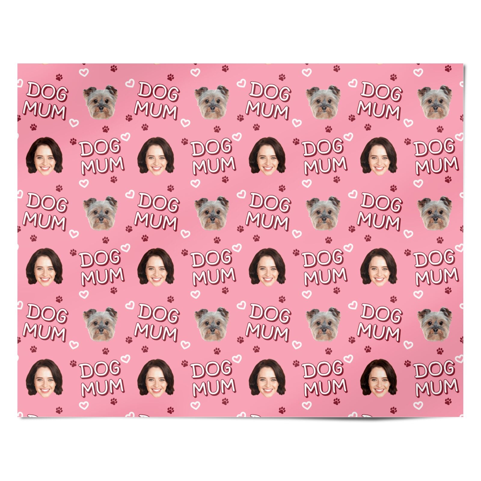 Personalised Dog Mum Photo Personalised Wrapping Paper Alternative
