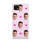 Personalised Face and Heart Photo Pattern Huawei Enjoy 20 Phone Case