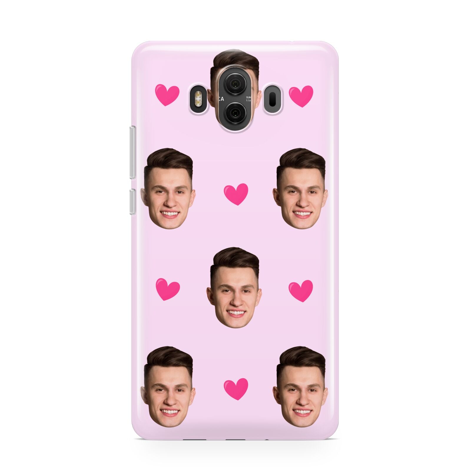 Personalised Face and Heart Photo Pattern Huawei Mate 10 Protective Phone Case
