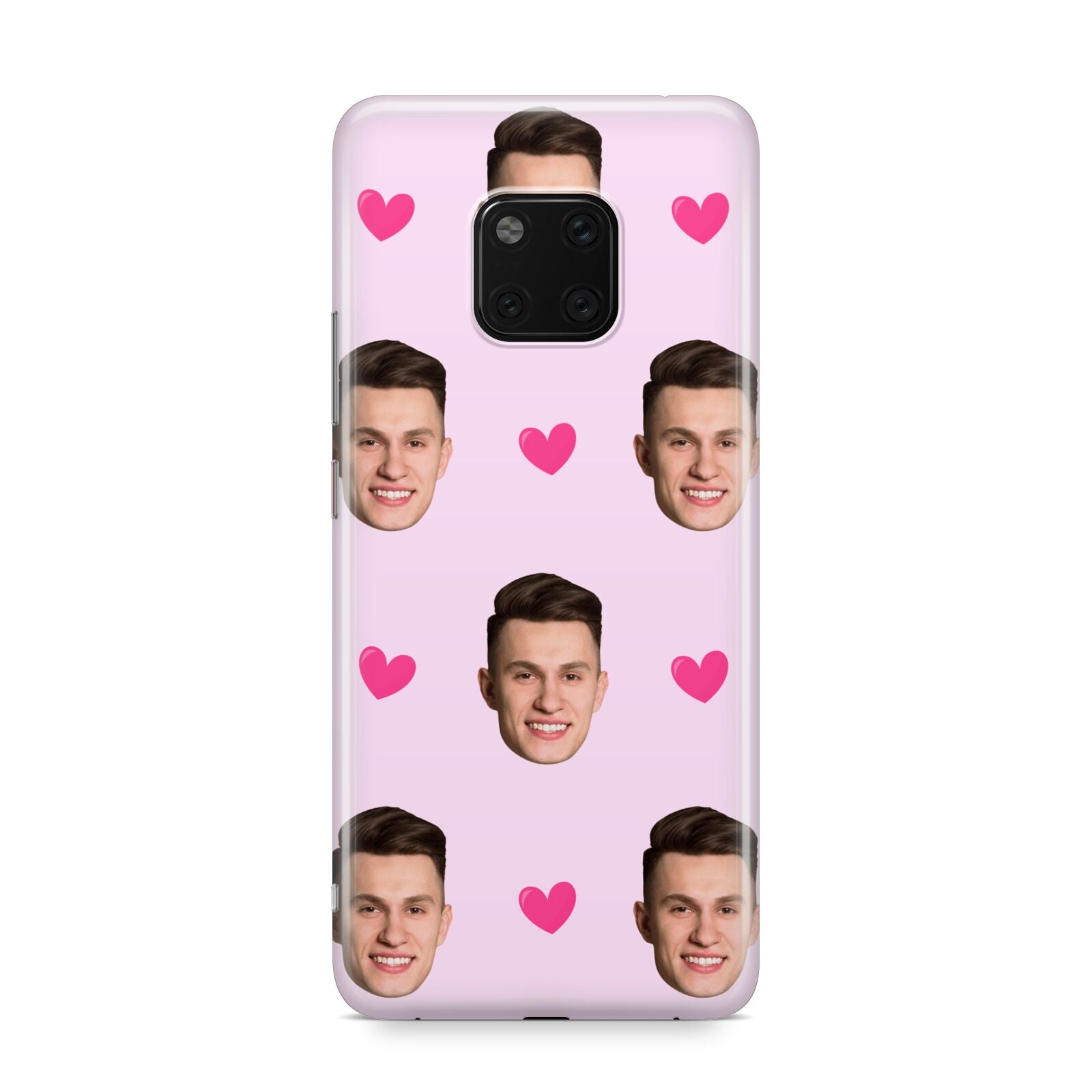 Personalised Face and Heart Photo Pattern Huawei Mate 20 Pro Phone Case