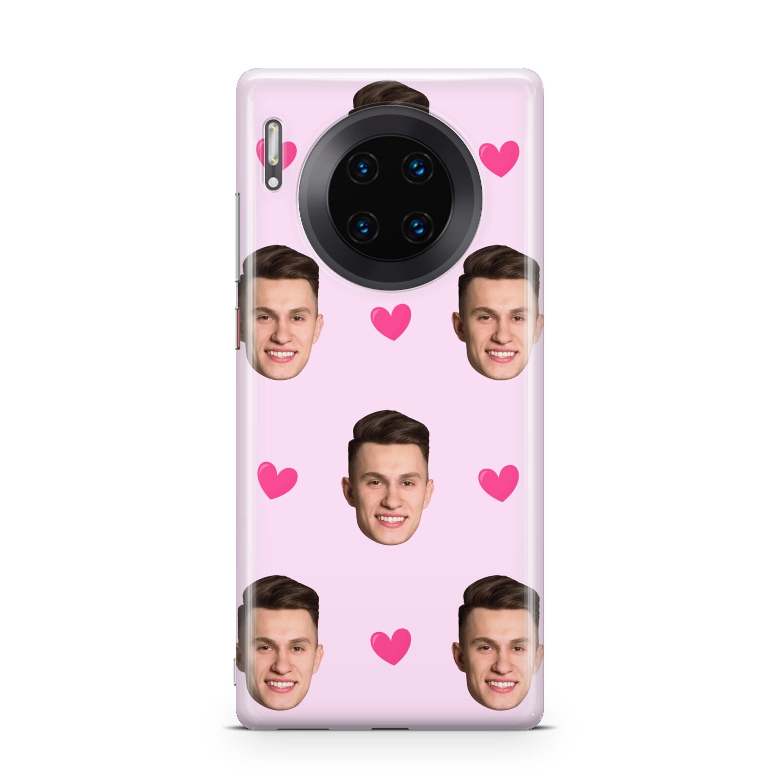 Personalised Face and Heart Photo Pattern Huawei Mate 30 Pro Phone Case