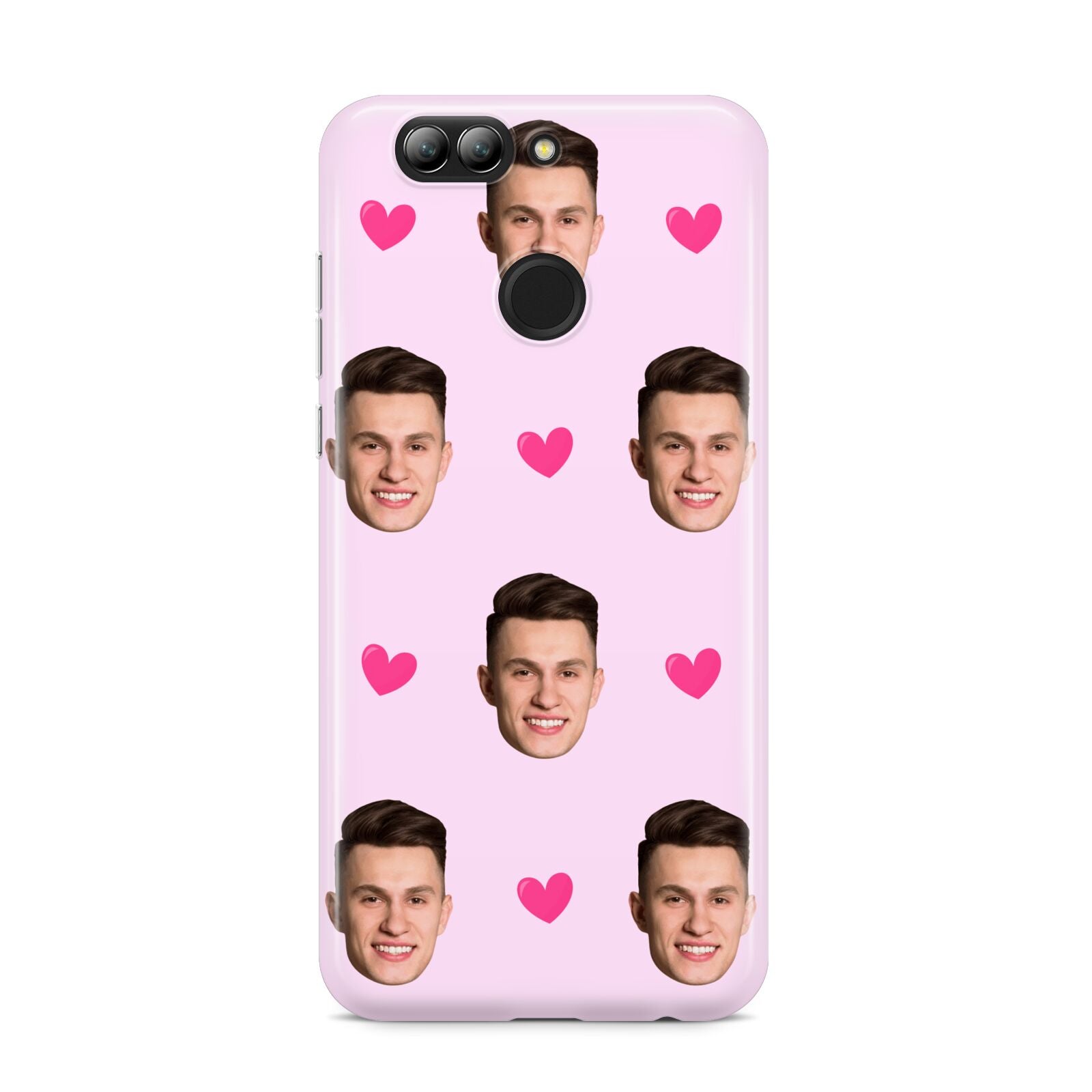 Personalised Face and Heart Photo Pattern Huawei Nova 2s Phone Case