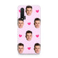 Personalised Face and Heart Photo Pattern Huawei Nova 6 Phone Case