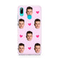 Personalised Face and Heart Photo Pattern Huawei P Smart 2019 Case