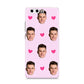 Personalised Face and Heart Photo Pattern Huawei P10 Phone Case