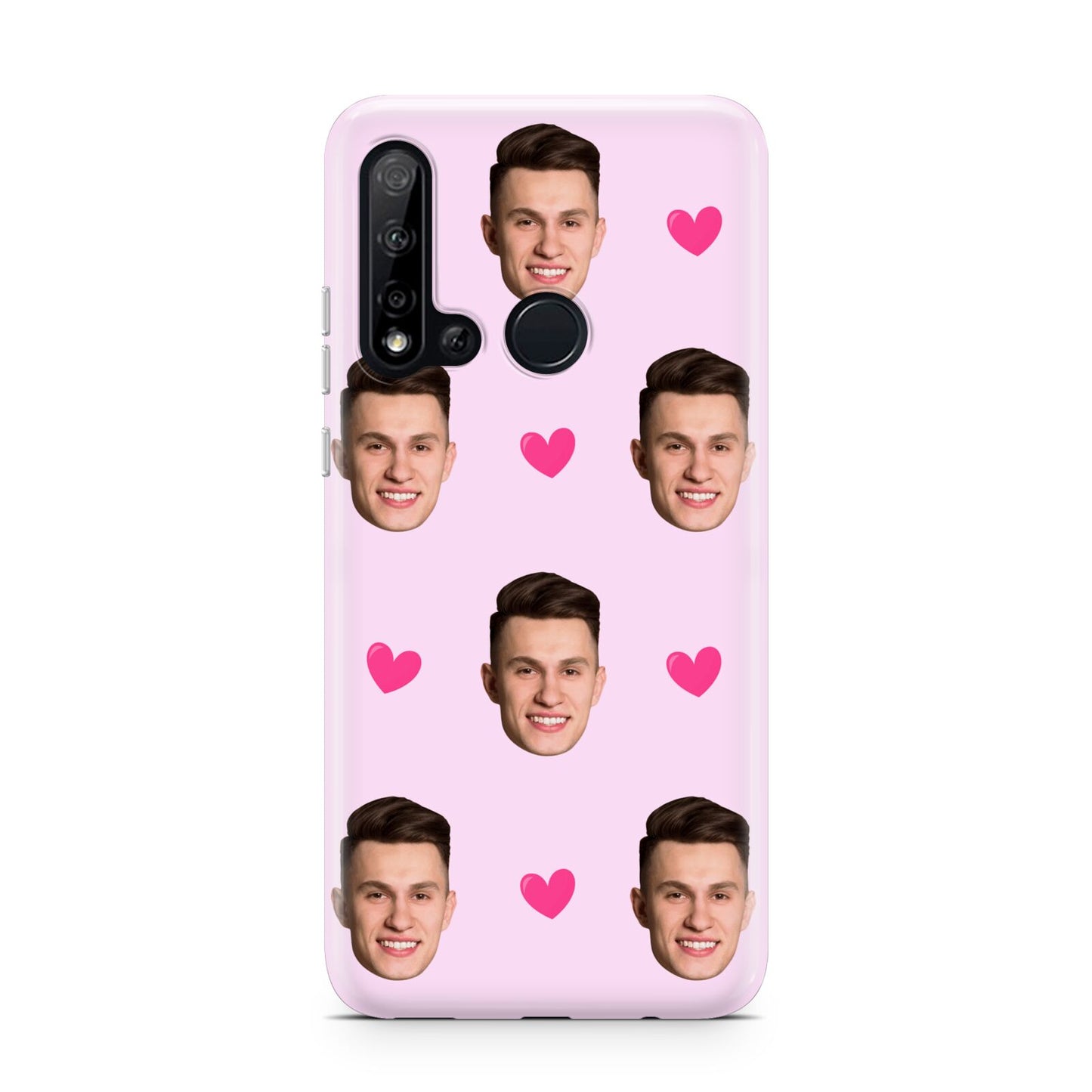 Personalised Face and Heart Photo Pattern Huawei P20 Lite 5G Phone Case