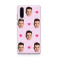 Personalised Face and Heart Photo Pattern Huawei P30 Phone Case