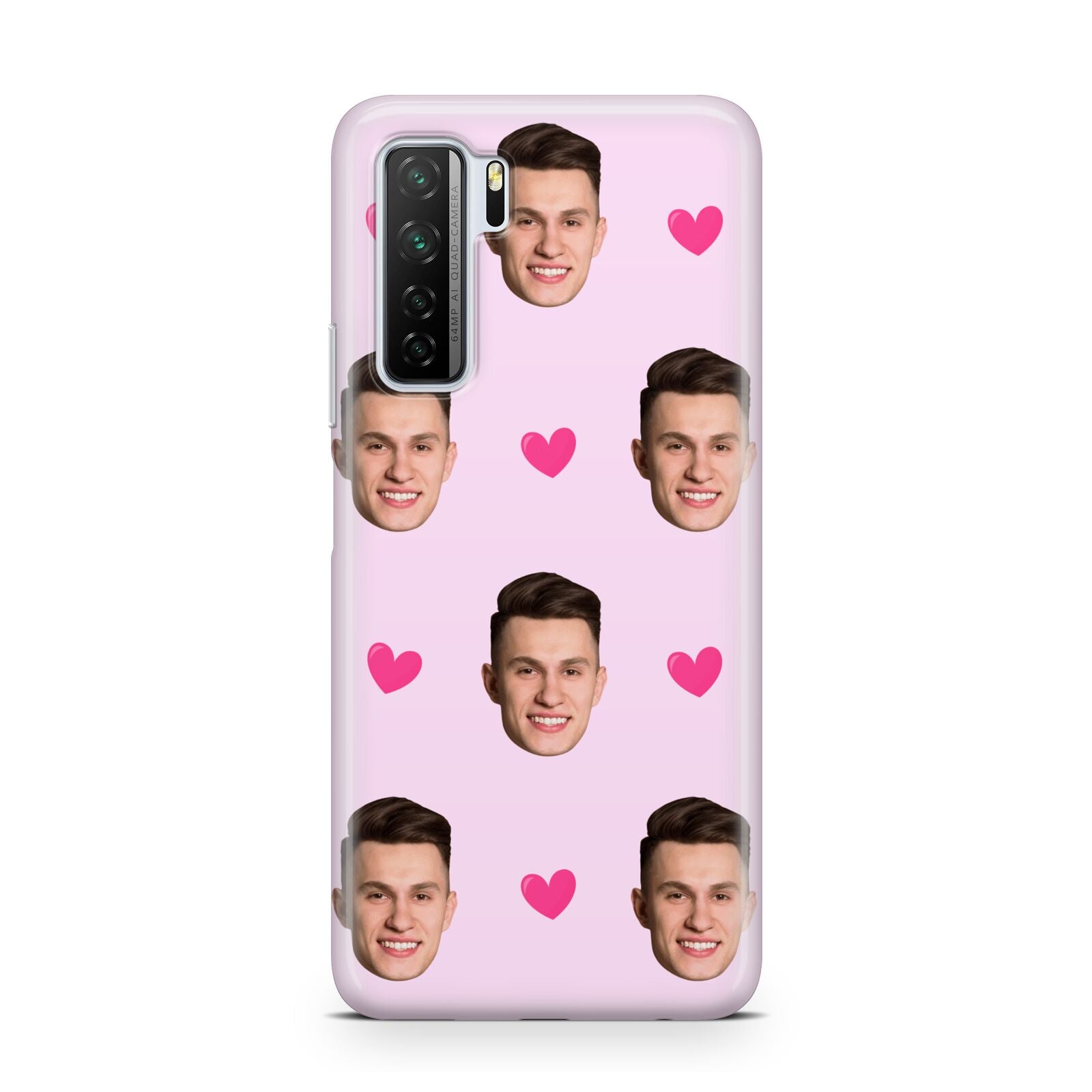 Personalised Face and Heart Photo Pattern Huawei P40 Lite 5G Phone Case