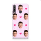 Personalised Face and Heart Photo Pattern Huawei P40 Lite E Phone Case