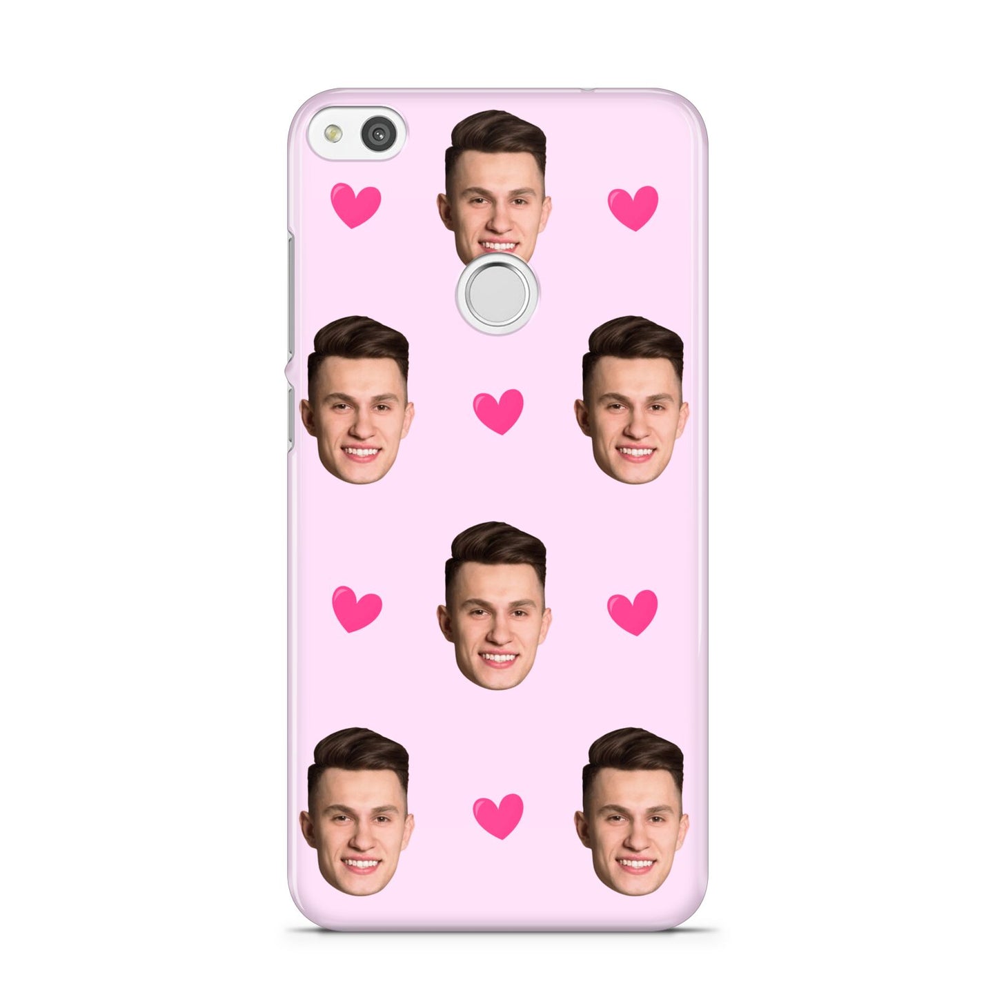Personalised Face and Heart Photo Pattern Huawei P8 Lite Case