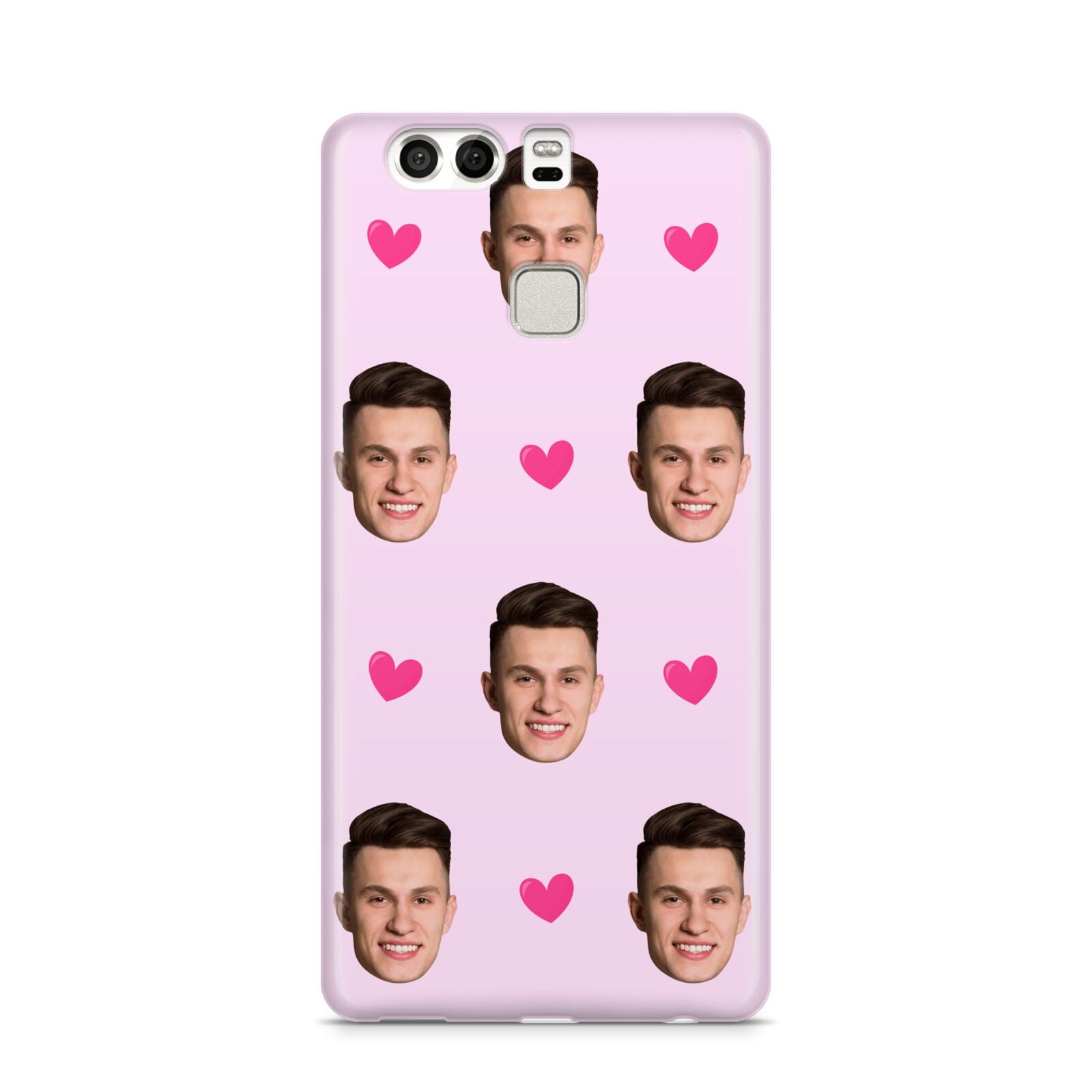 Personalised Face and Heart Photo Pattern Huawei P9 Case