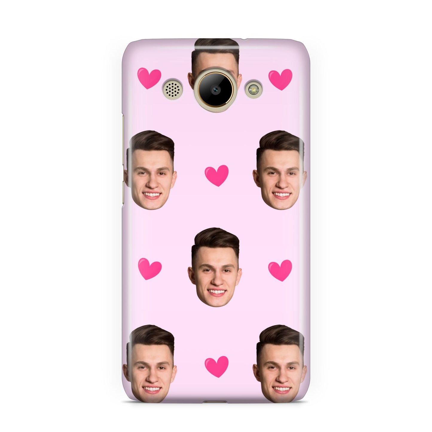 Personalised Face and Heart Photo Pattern Huawei Y3 2017