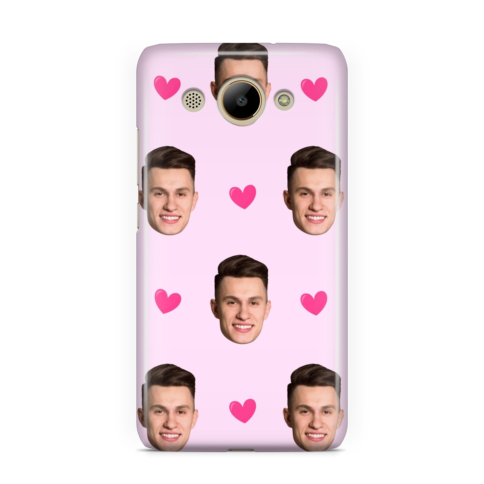 Personalised Face and Heart Photo Pattern Huawei Y3 2017