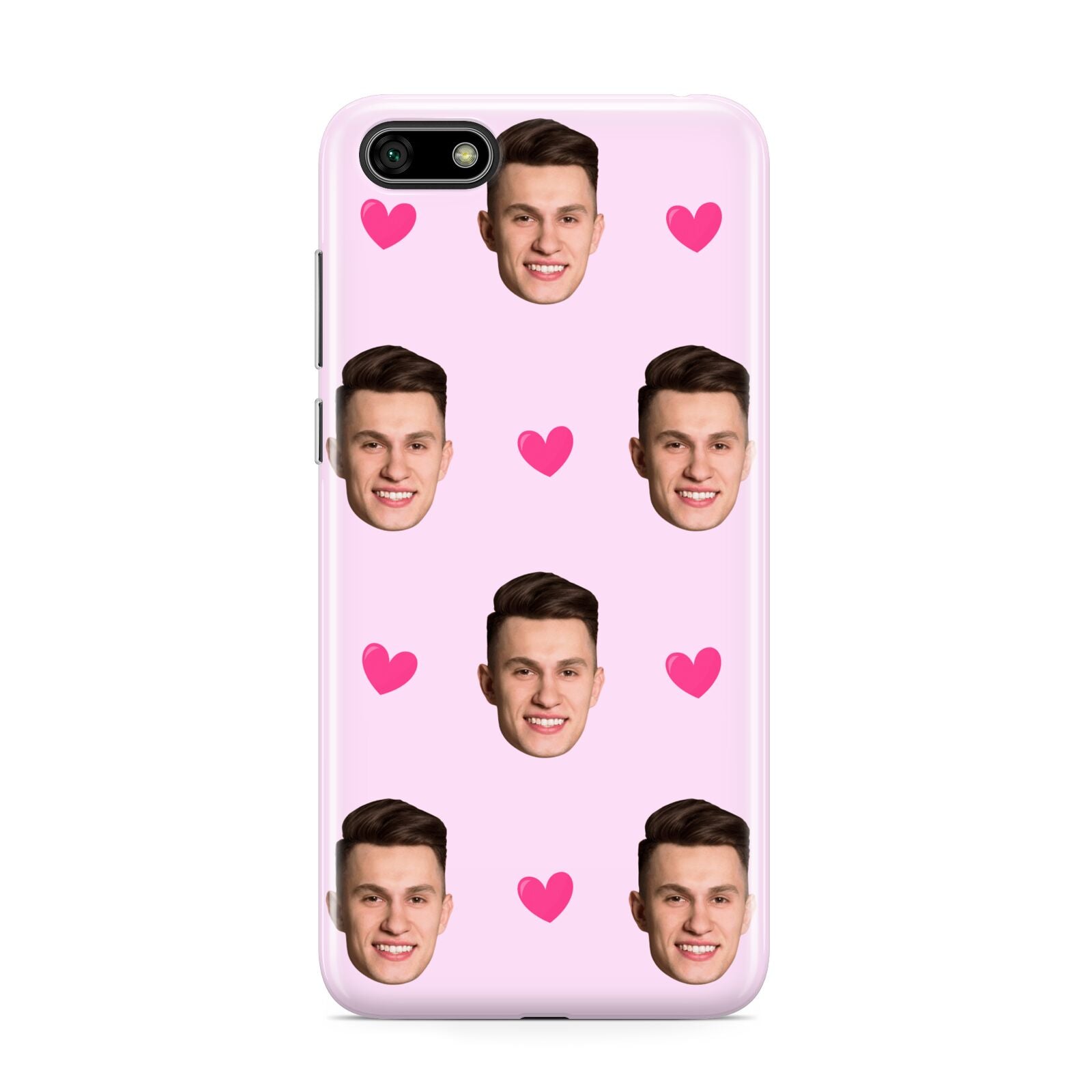Personalised Face and Heart Photo Pattern Huawei Y5 Prime 2018 Phone Case