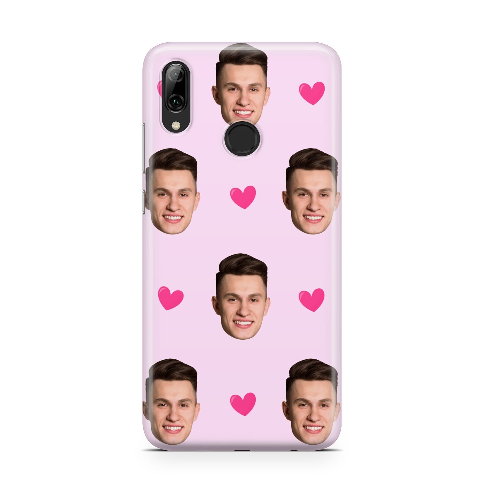 Personalised Face and Heart Photo Pattern Huawei Y7 2019