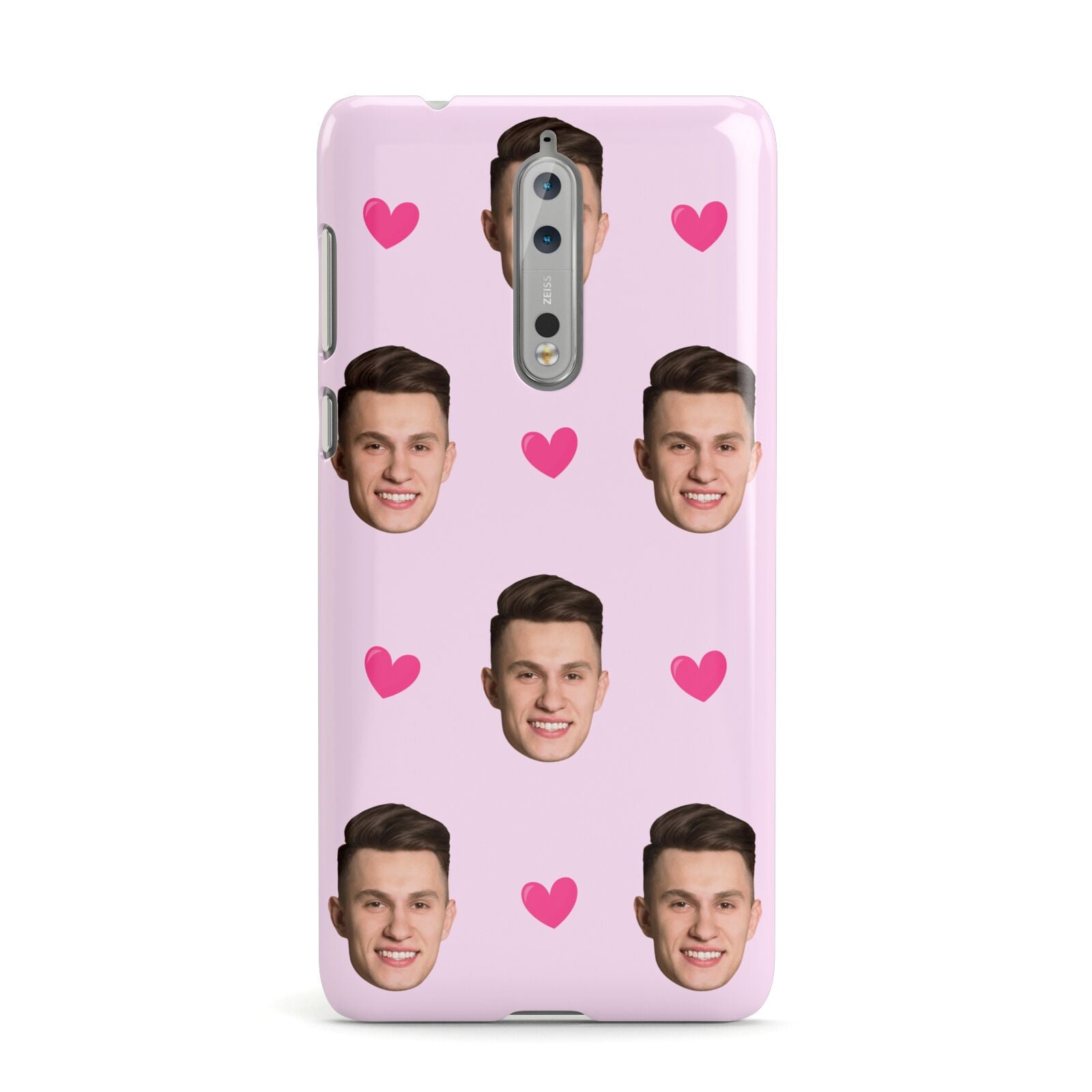 Personalised Face and Heart Photo Pattern Nokia Case