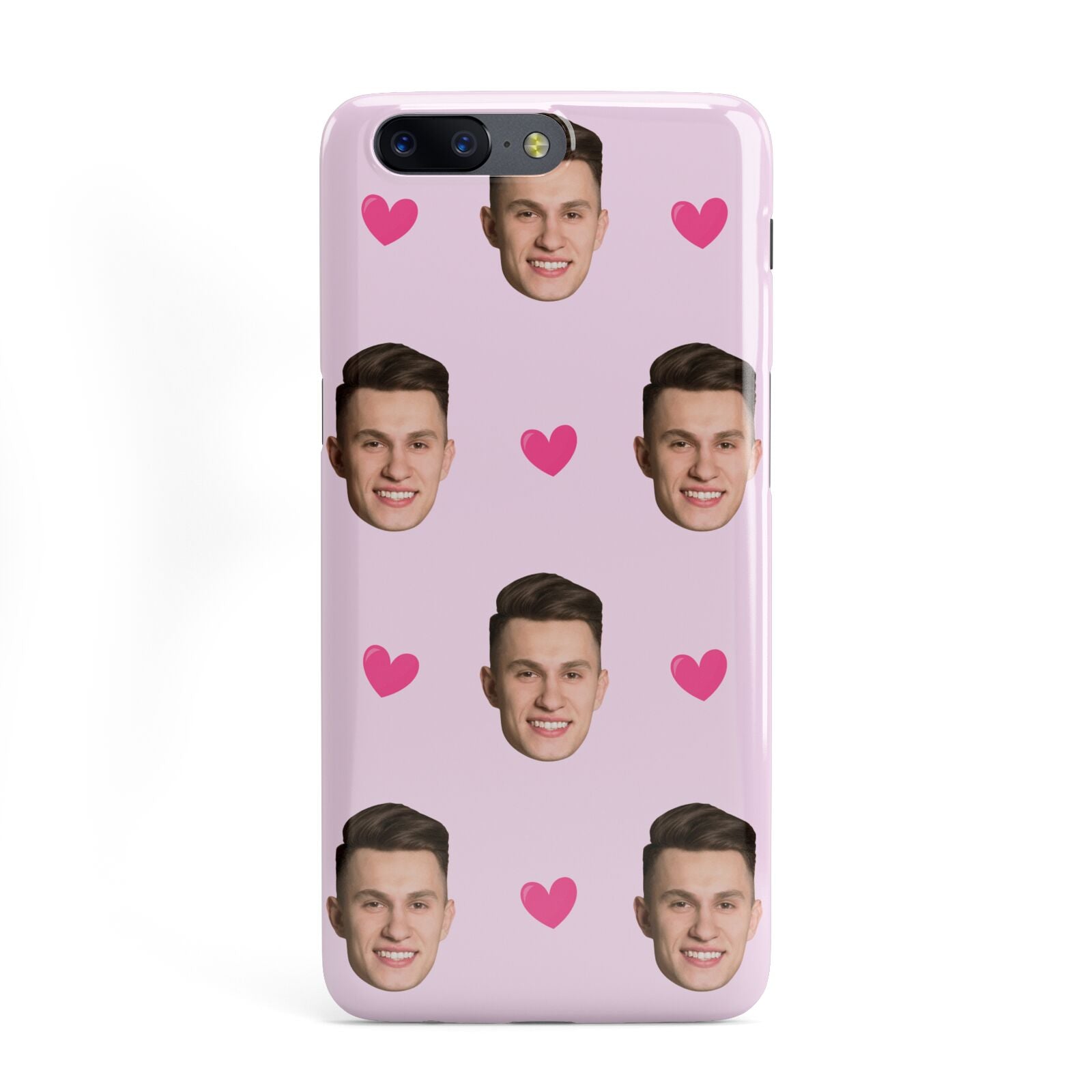 Personalised Face and Heart Photo Pattern OnePlus Case