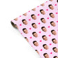 Personalised Face and Heart Photo Pattern Personalised Gift Wrap