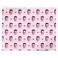 Personalised Face and Heart Photo Pattern Personalised Wrapping Paper Alternative