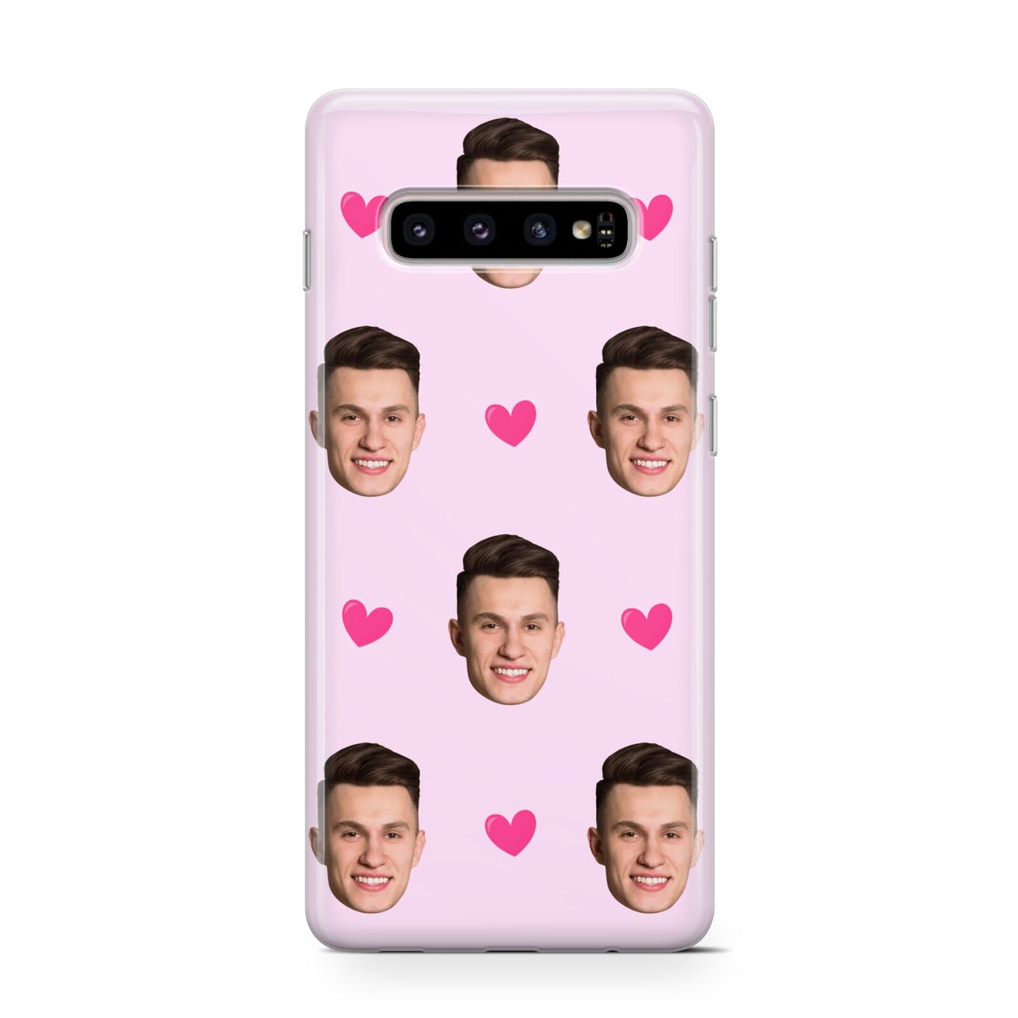 Personalised Face and Heart Photo Pattern Protective Samsung Galaxy Case