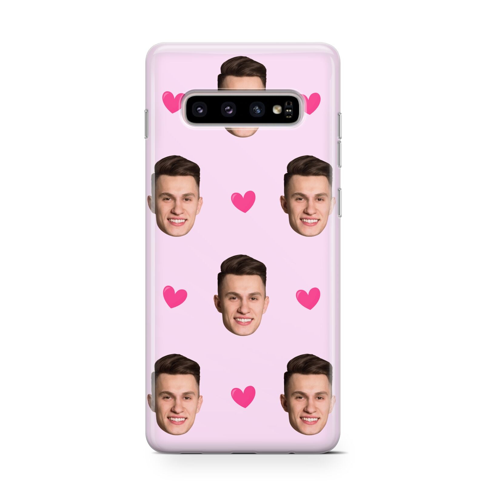 Personalised Face and Heart Photo Pattern Protective Samsung Galaxy Case