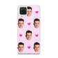 Personalised Face and Heart Photo Pattern Samsung M12 Case