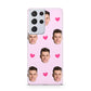 Personalised Face and Heart Photo Pattern Samsung S21 Ultra Case