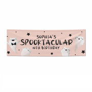 Personalised Ghosts Halloween Birthday 3x1 Paper Banner