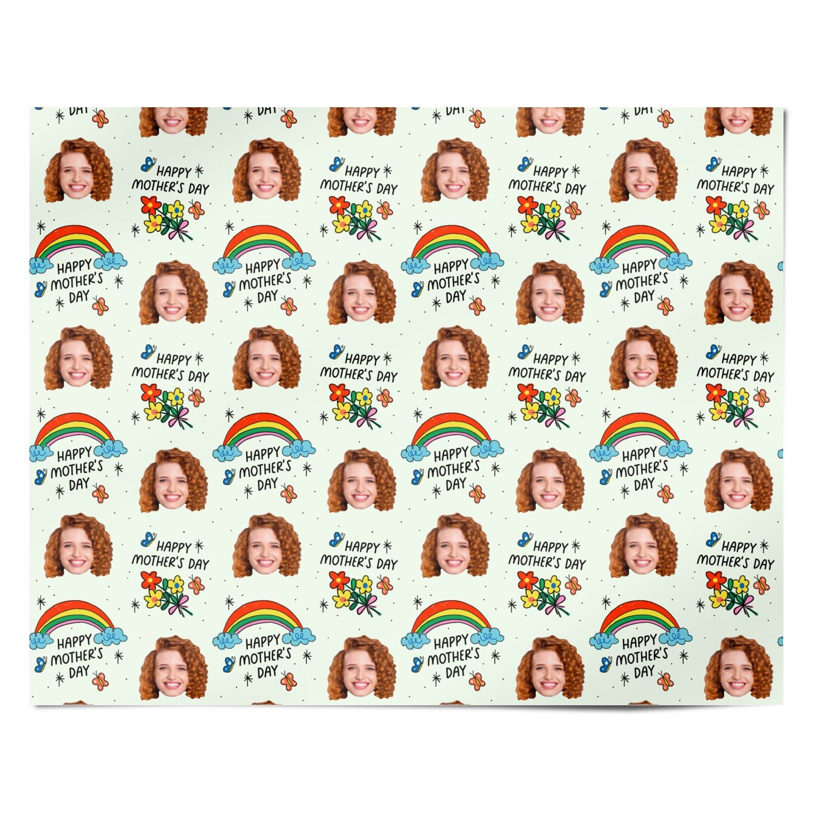 Personalised Happy Mothers Day Photo Design Personalised Wrapping Paper Alternative